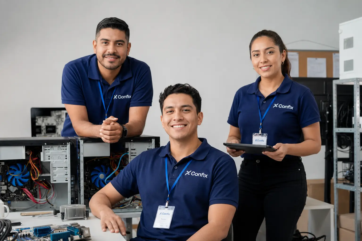 Equipo ConFix — soporte técnico profesional en León